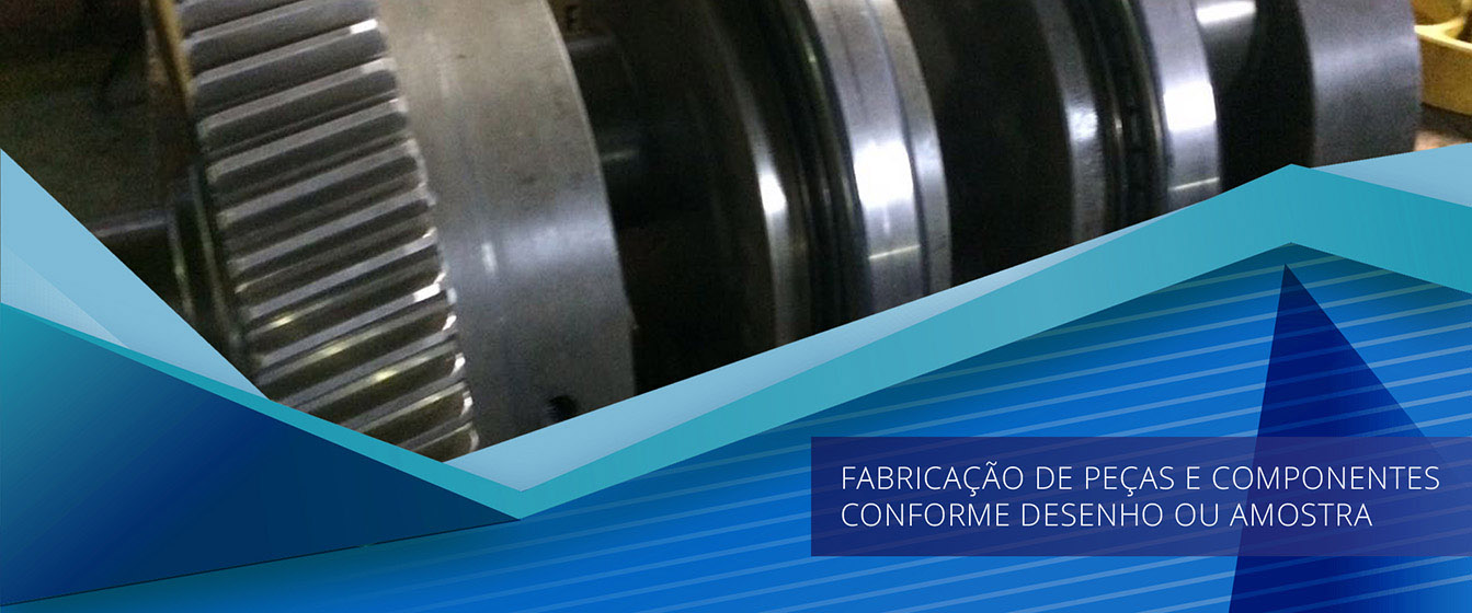 Fabricação de peças e componentes conforme desenho ou amostra